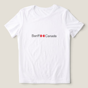 Banff, Canada with Canadian flag T-Shirt Tri-Blend Shirt