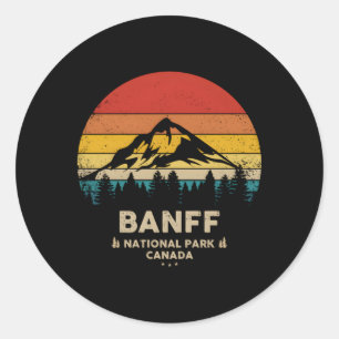 Banff Canadian National Park Classic Round Sticker