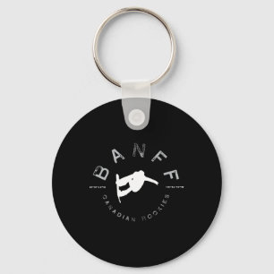 Banff Canadian Rockies Norquay Vintage Snowboardin Key Ring