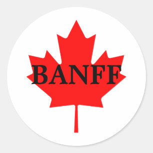 Banff Classic Round Sticker