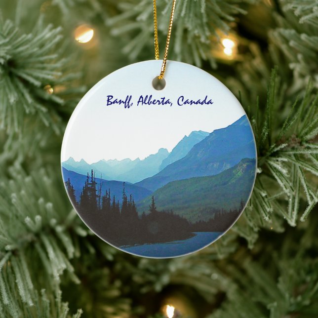 Banff Jasper Blue Ceramic Tree Decoration (Tree)