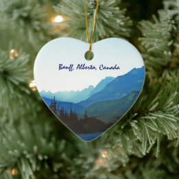 Banff Jasper Blue Ceramic Tree Decoration