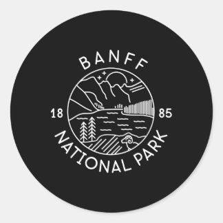 Banff National Park 1885 Alberta Classic Round Sticker