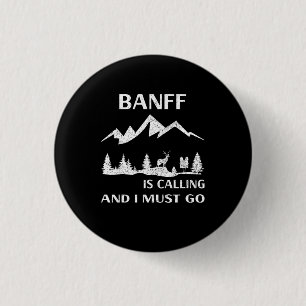 Banff National Park 3 Cm Round Badge