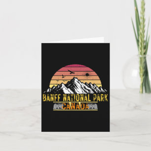 Banff National Park Alberta Canada Camping Hiking Card