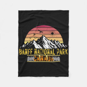 Banff National Park Alberta Canada Camping Hiking Fleece Blanket