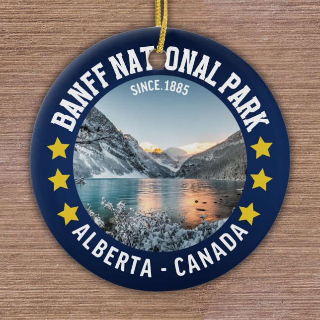 Banff National Park Alberta Canada Ceramic Tree Decoration (Creator Uploaded)
