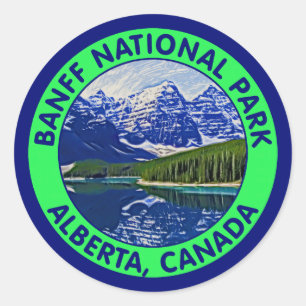 Banff National Park, Alberta, Canada Classic Round Sticker