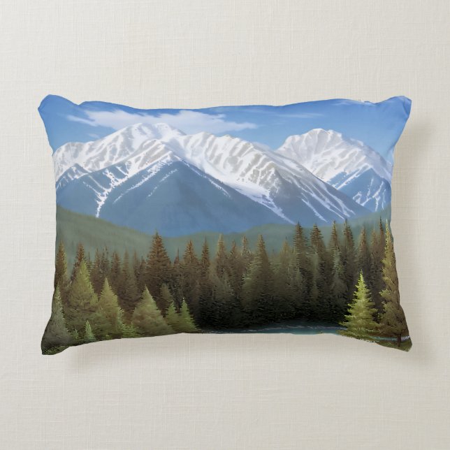 Banff National Park, Alberta, Canada. Decorative Cushion (Front)