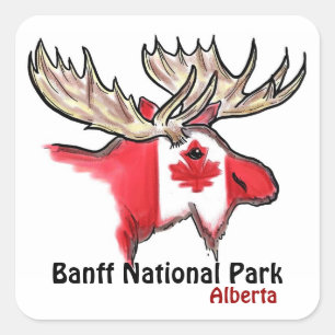 Banff National Park Alberta Canada elk stickers