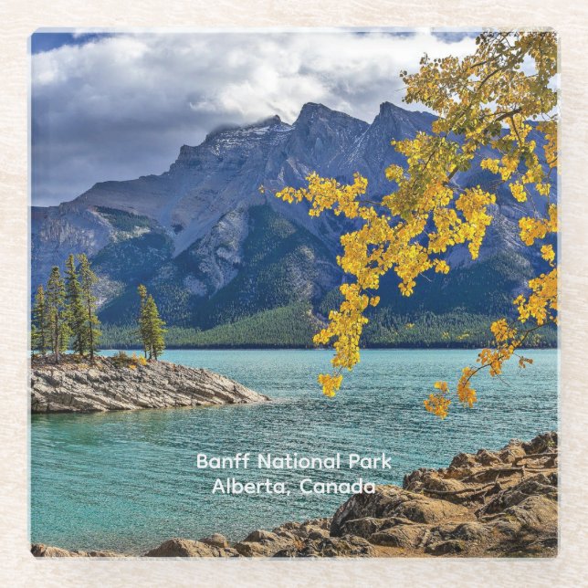 Banff National Park, Alberta, Canada  Glass Coaster (Front)
