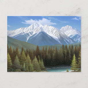 Banff National Park, Alberta, Canada. Holiday Postcard