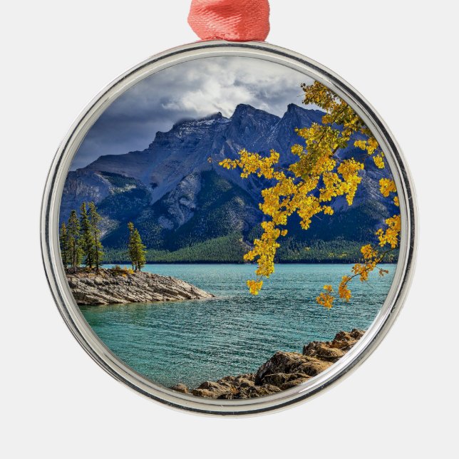 Banff National Park, Alberta, Canada Metal Tree Decoration (Front)