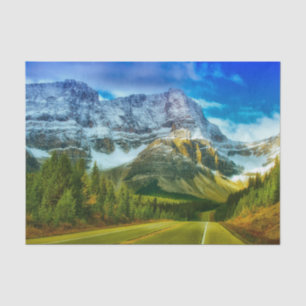 Banff National Park, Alberta Canada Mountains  Tissue Paper