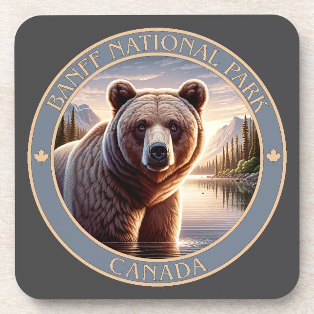 Banff National Park Canada Coaster (Front)
