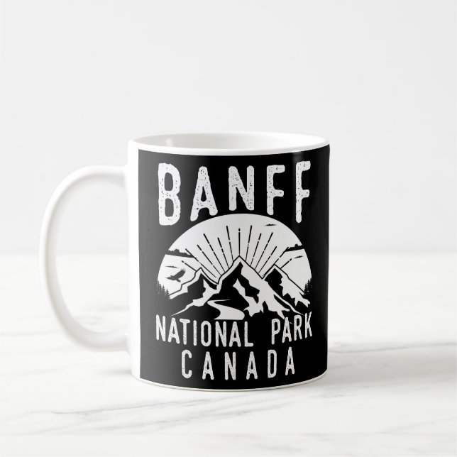 Banff National Park Canada Mountain Hiker  Coffee Mug (Left)