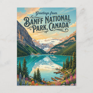 Banff National Park Canada Postcard