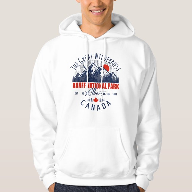 Banff National Park Canada Rocky Mountains Hoodie (Front)