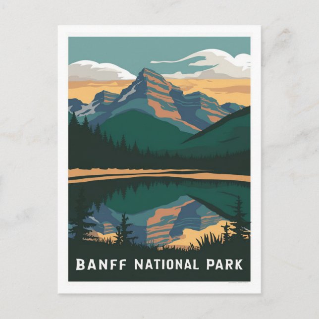 Banff National Park Canada stylist Postcard (Front)