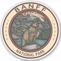 Banff National Park Canada Travel Emblem Vintage