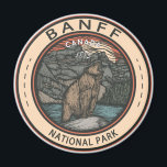 Banff National Park Canada Travel Emblem Vintage Magnet<br><div class="desc">Banff National Park vector artwork design. The park is Canada’s first national park and is part of the Canadian Rocky Mountain Parks UNESCO World Heritage Site.</div>