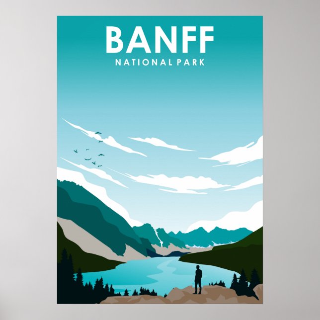 Banff National Park Canada Travel Poster (Front)
