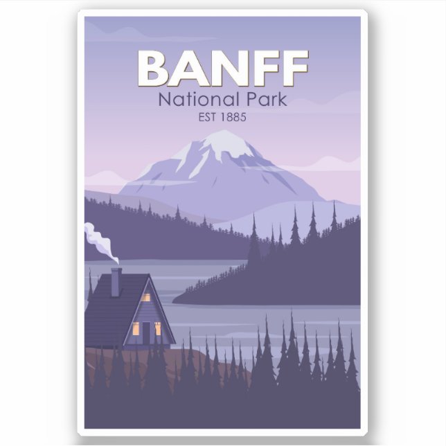 Banff National Park Canada Travel Vintage (Front)