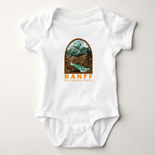 Banff National Park Canada Travel Vintage Baby Bodysuit
