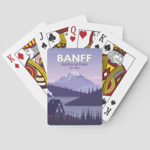 Banff National Park Canada Travel Vintage Playing Cards