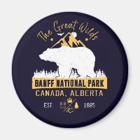 Banff National Park Canada Vintage Bear Mountain