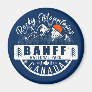 Banff National Park Canada Vintage Distressed Magnet