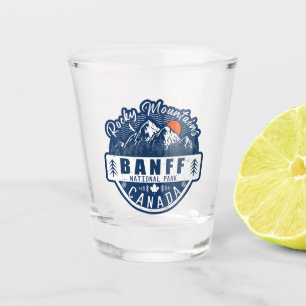 Banff National Park Canada Vintage Distressed Shot Glass