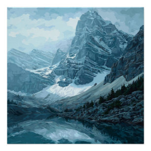 Banff National Park Canada Vintage Travel  Poster