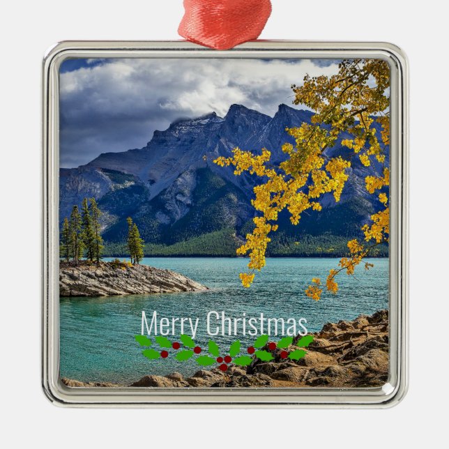 Banff National Park, Christmas, Metal Tree Decoration (Front)