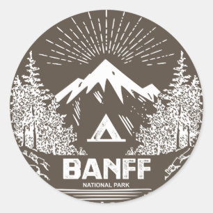 Banff National Park Classic Round Sticker