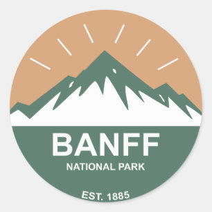 Banff National Park Classic Round Sticker