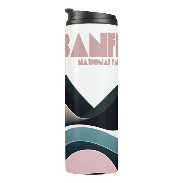 Banff National Park Coloured Hills Thermal Tumbler (Rotated Right)