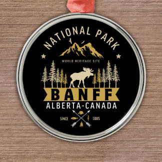 Banff National Park Cute Landscape Metal Tree Decoration