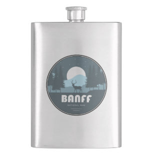 Banff National Park Deer Hip Flask
