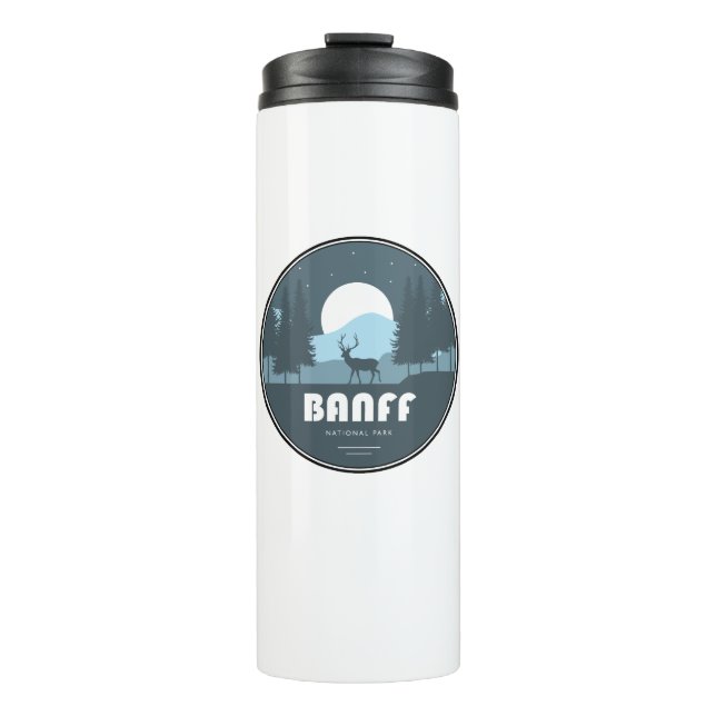 Banff National Park Deer Thermal Tumbler (Front)