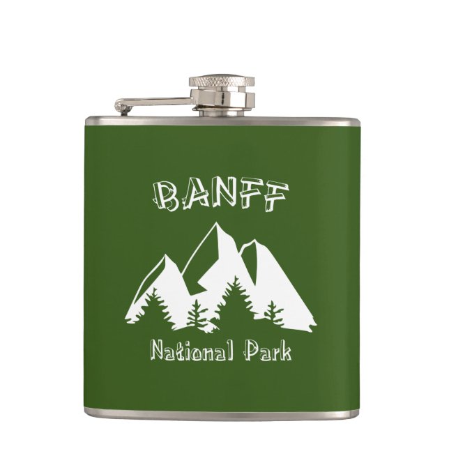 Banff National Park Hip Flask (Front)