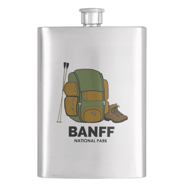 Banff National Park Hip Flask (Front)