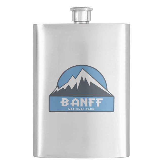 Banff National Park Hip Flask (Front)