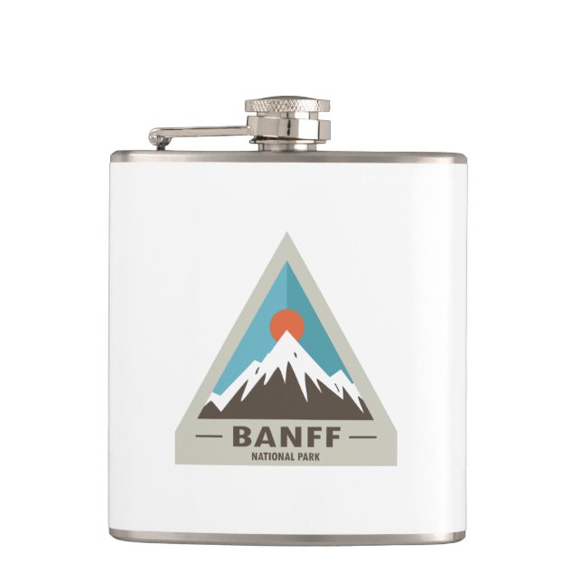 Banff National Park Hip Flask (Front)