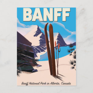 Banff National Park in Alberta, Canada. Postcard