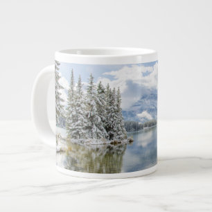 Banff National Park in winter Large Coffee Mug