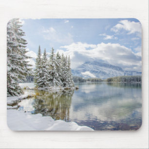 Banff National Park in winter Mouse Mat