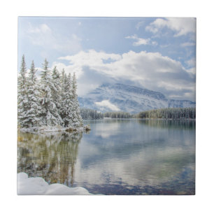 Banff National Park in winter Tile