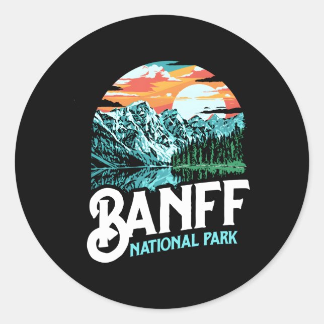 Banff National Park Lake Louise Canada Classic Round Sticker (Front)