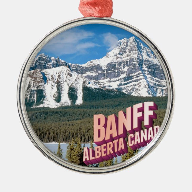 Banff national park metal tree decoration (Front)